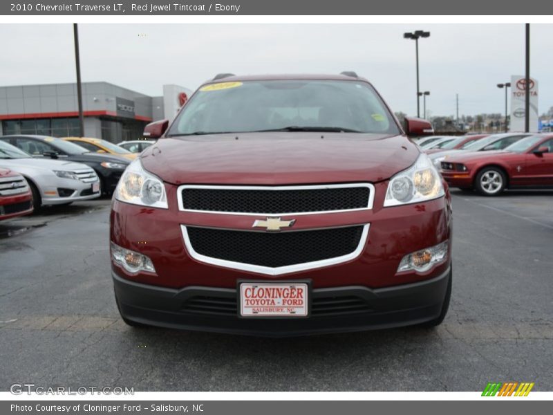 Red Jewel Tintcoat / Ebony 2010 Chevrolet Traverse LT
