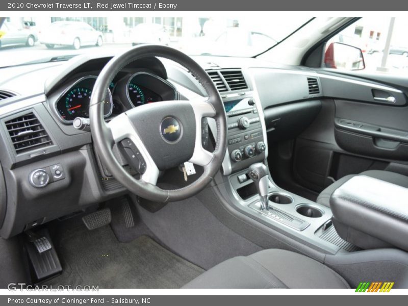 Red Jewel Tintcoat / Ebony 2010 Chevrolet Traverse LT