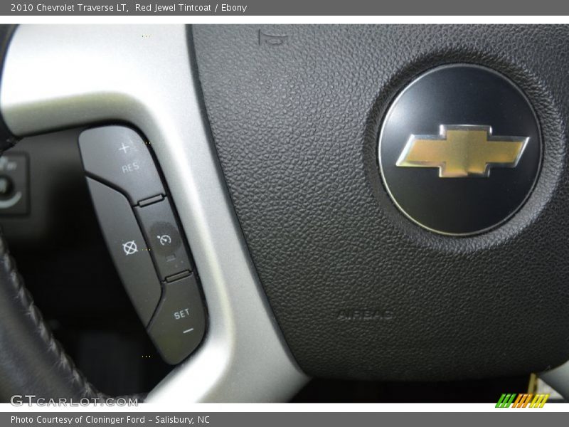 Red Jewel Tintcoat / Ebony 2010 Chevrolet Traverse LT