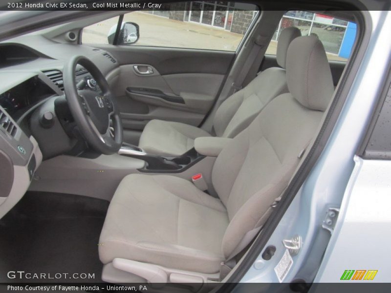 Cool Mist Metallic / Gray 2012 Honda Civic EX Sedan