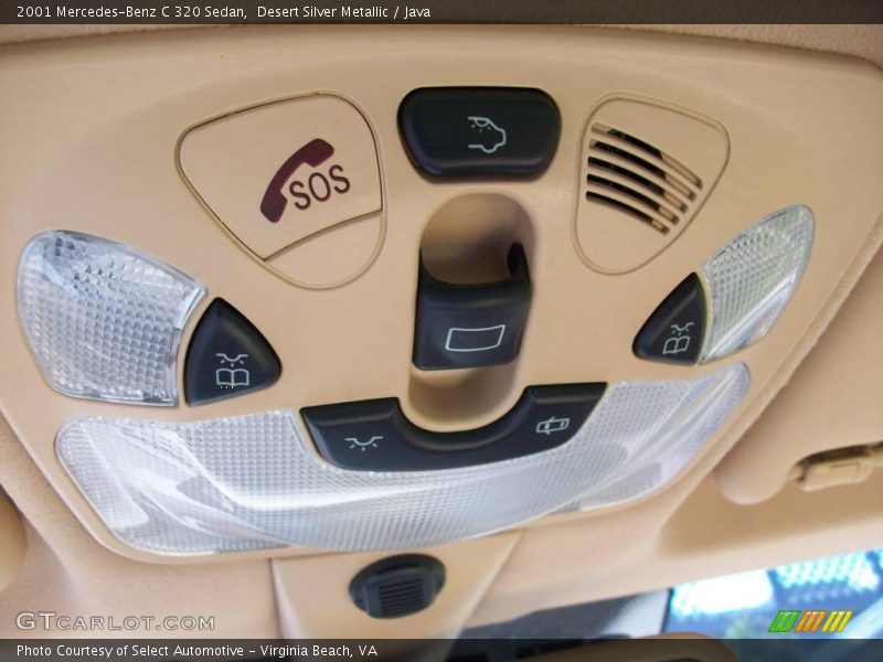 Desert Silver Metallic / Java 2001 Mercedes-Benz C 320 Sedan
