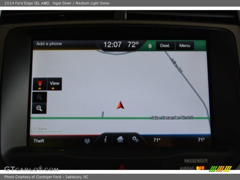Navigation of 2014 Edge SEL AWD