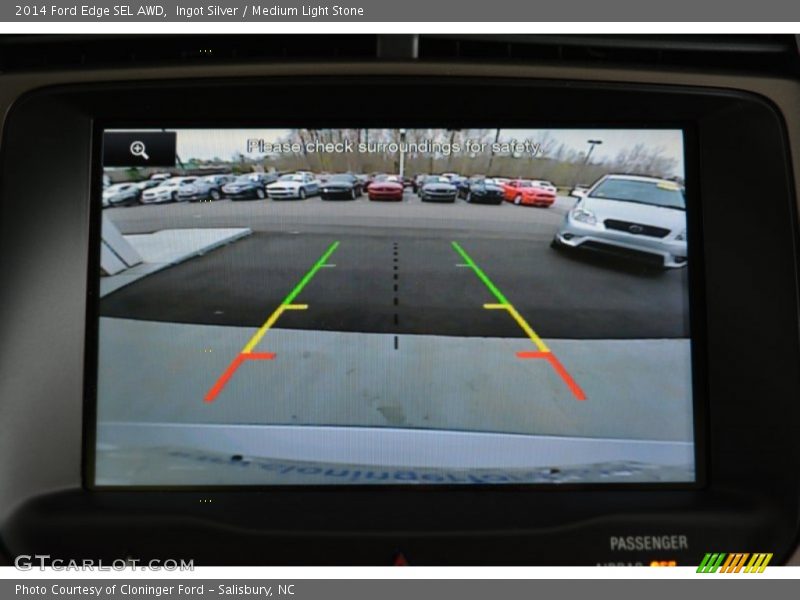 Ingot Silver / Medium Light Stone 2014 Ford Edge SEL AWD