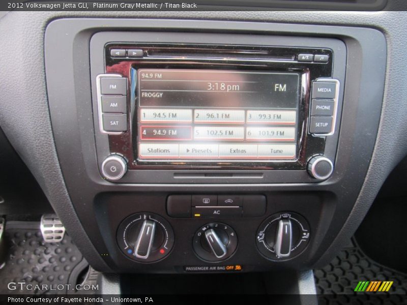 Platinum Gray Metallic / Titan Black 2012 Volkswagen Jetta GLI