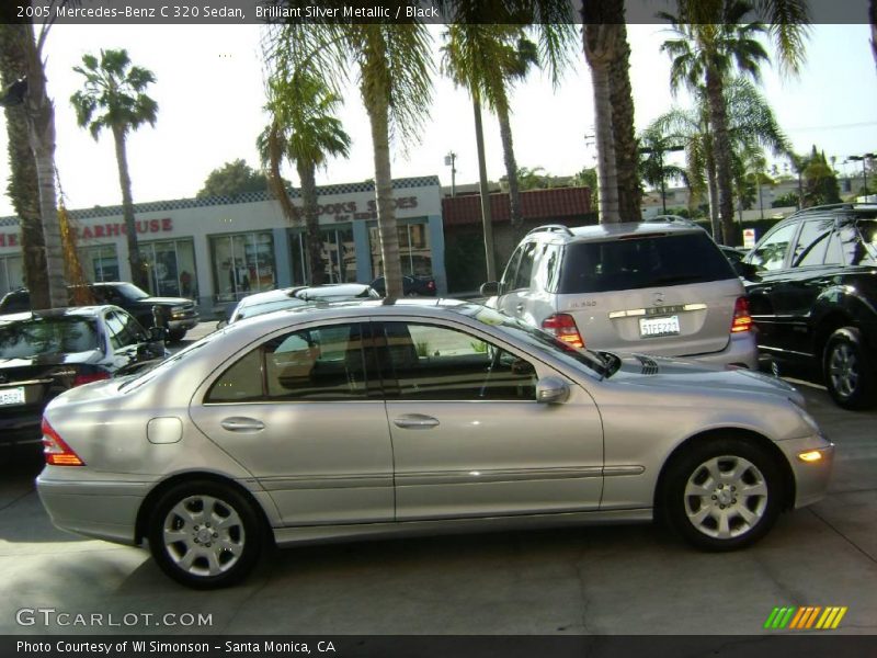 Brilliant Silver Metallic / Black 2005 Mercedes-Benz C 320 Sedan