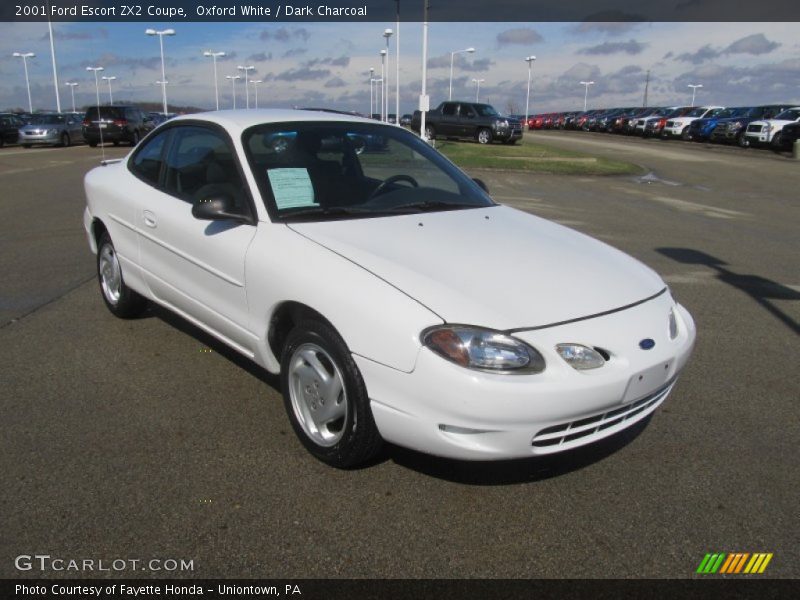 Oxford White / Dark Charcoal 2001 Ford Escort ZX2 Coupe