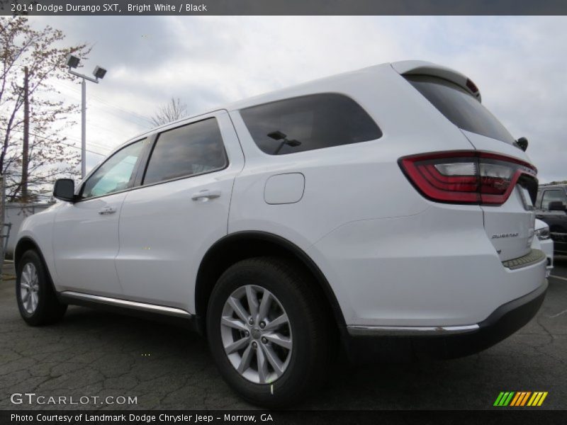 Bright White / Black 2014 Dodge Durango SXT