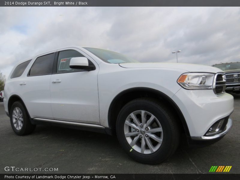 Bright White / Black 2014 Dodge Durango SXT