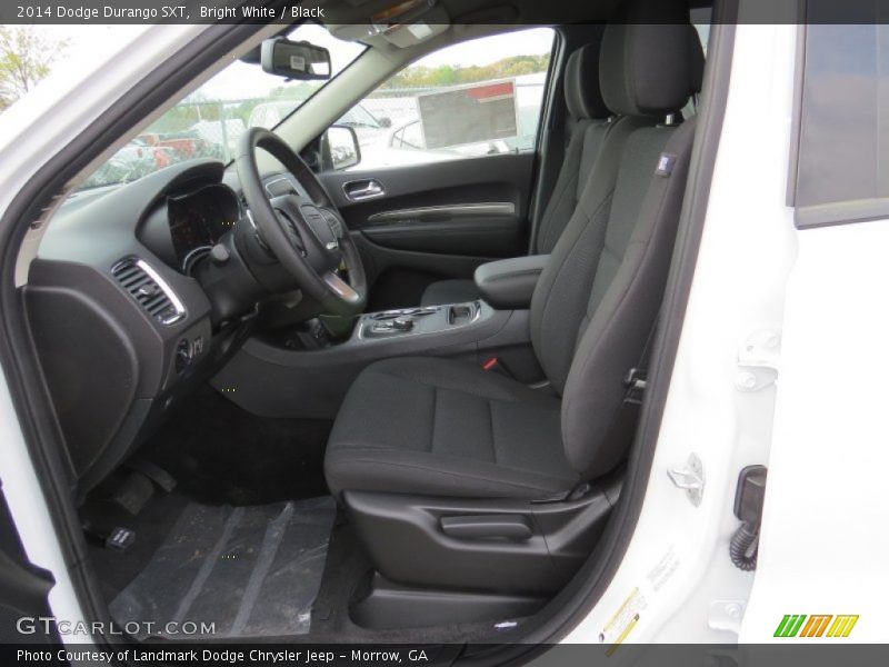 Bright White / Black 2014 Dodge Durango SXT