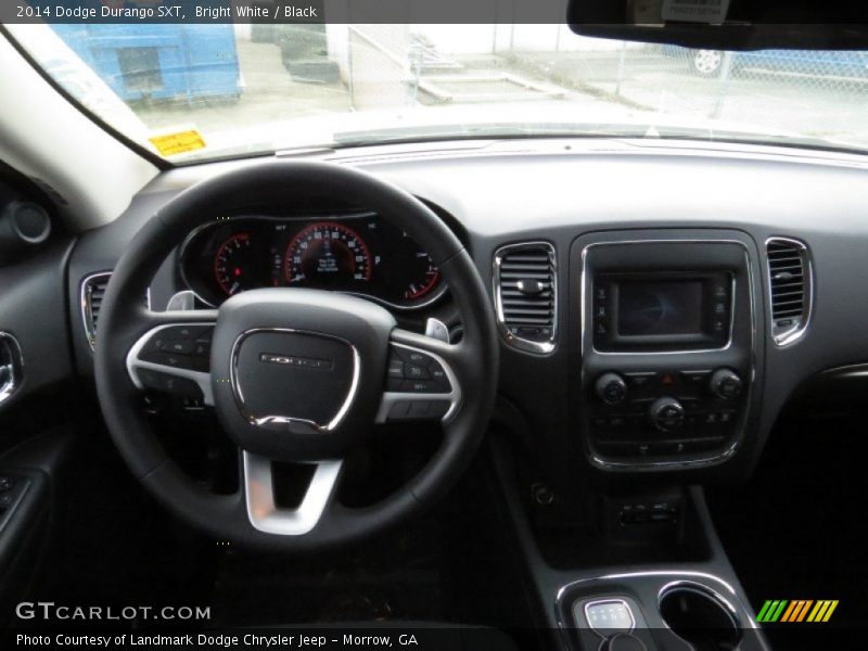 Bright White / Black 2014 Dodge Durango SXT