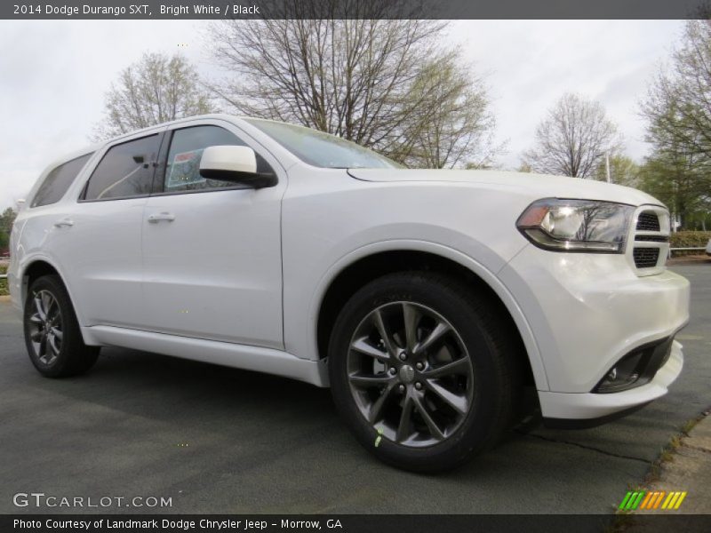 Bright White / Black 2014 Dodge Durango SXT