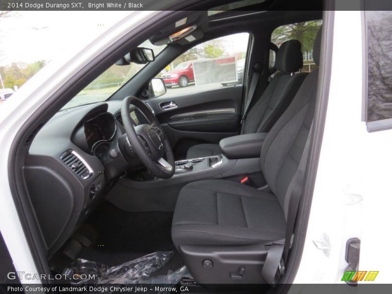 Bright White / Black 2014 Dodge Durango SXT