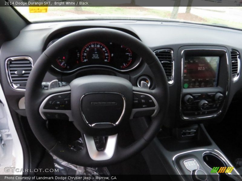 Bright White / Black 2014 Dodge Durango SXT