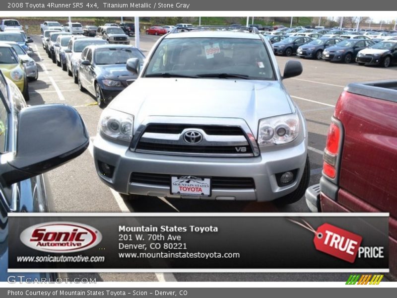 Titanium Metallic / Stone Gray 2008 Toyota 4Runner SR5 4x4