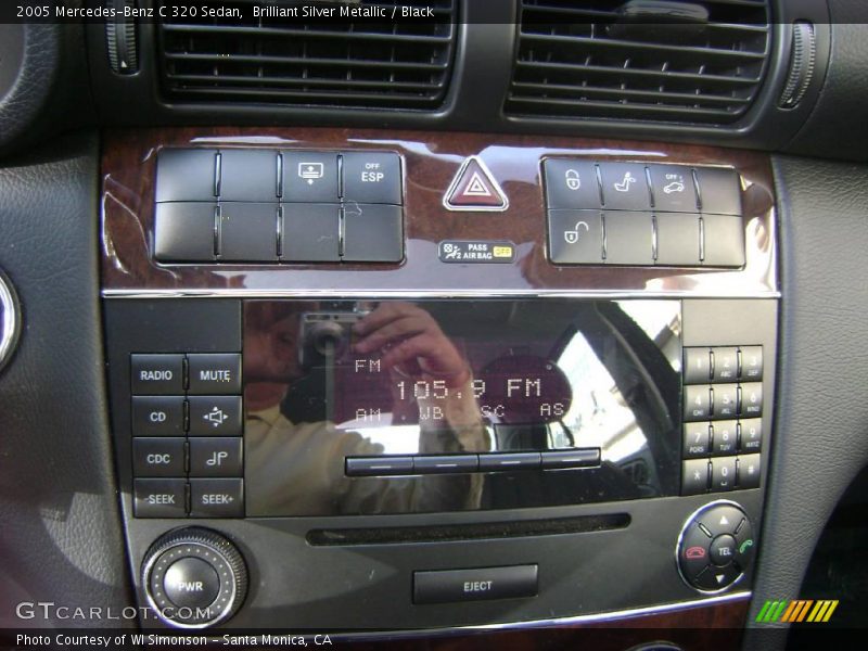 Brilliant Silver Metallic / Black 2005 Mercedes-Benz C 320 Sedan