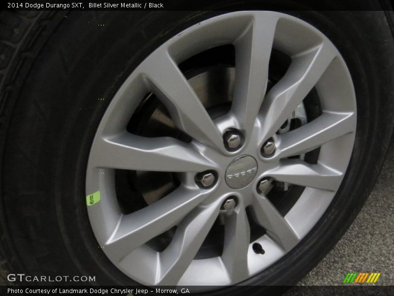 Billet Silver Metallic / Black 2014 Dodge Durango SXT