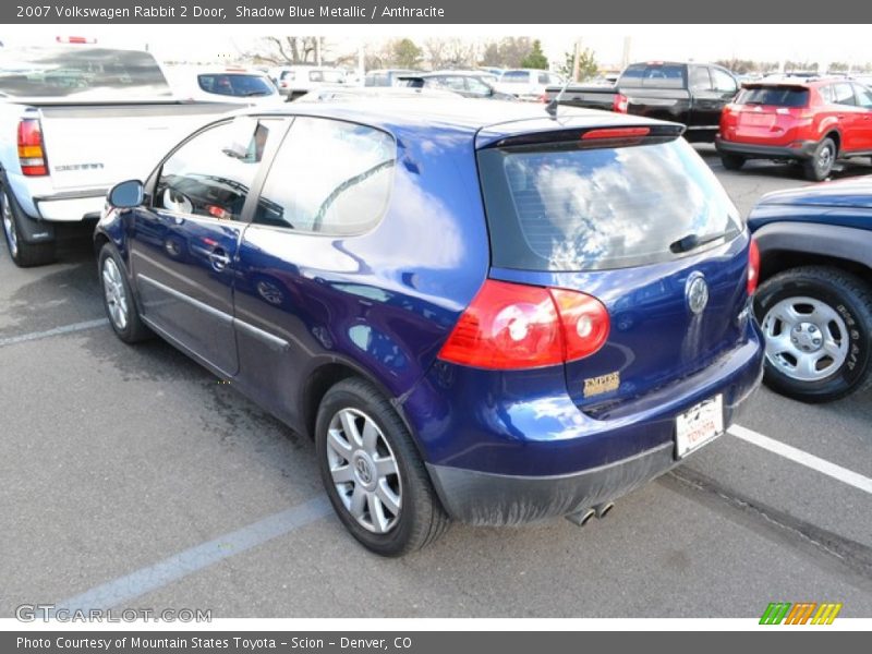 Shadow Blue Metallic / Anthracite 2007 Volkswagen Rabbit 2 Door