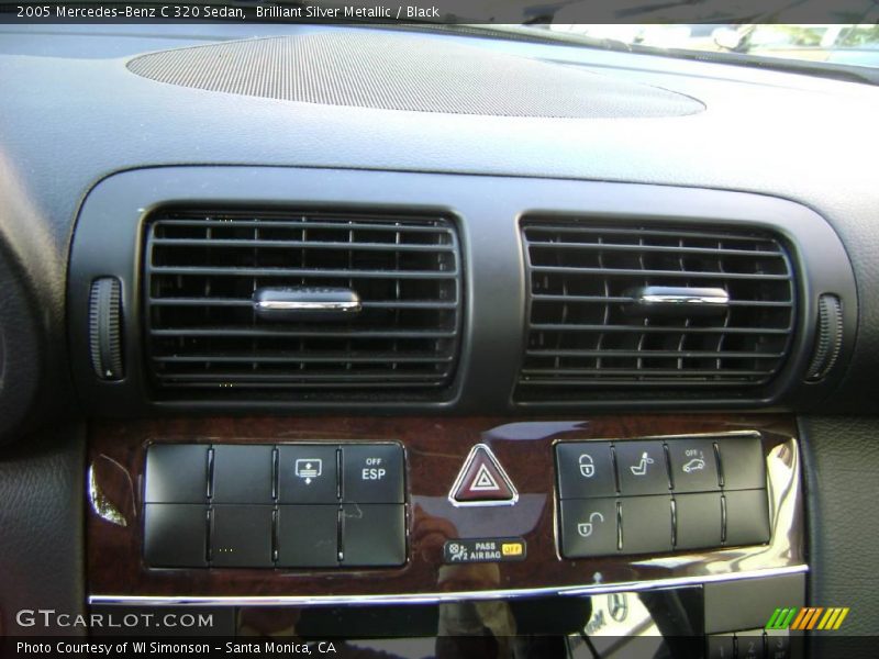Brilliant Silver Metallic / Black 2005 Mercedes-Benz C 320 Sedan