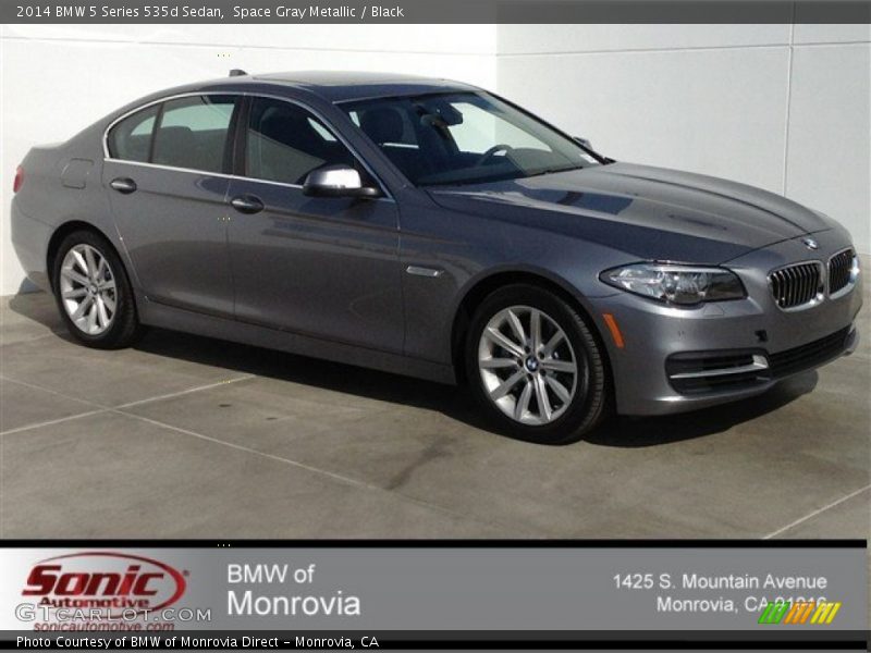 Space Gray Metallic / Black 2014 BMW 5 Series 535d Sedan