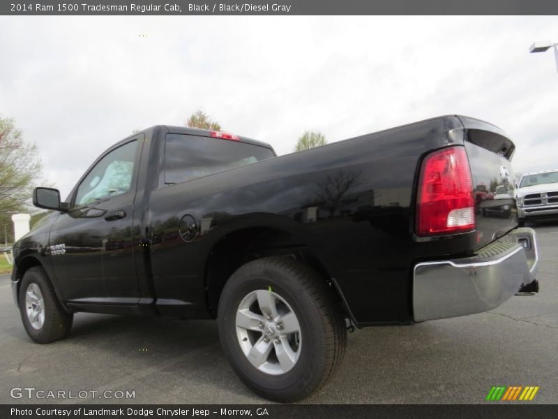 Black / Black/Diesel Gray 2014 Ram 1500 Tradesman Regular Cab