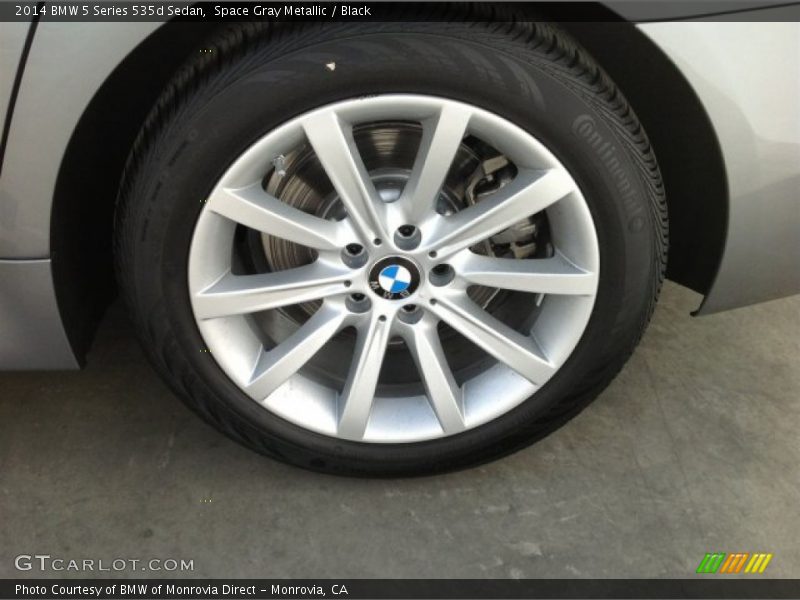 Space Gray Metallic / Black 2014 BMW 5 Series 535d Sedan