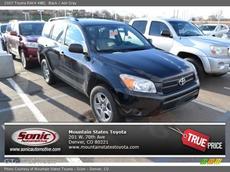 Black / Ash Gray 2007 Toyota RAV4 4WD