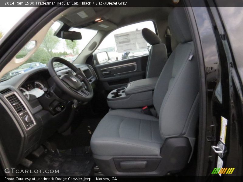 Black / Black/Diesel Gray 2014 Ram 1500 Tradesman Regular Cab