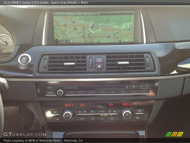 Space Gray Metallic / Black 2014 BMW 5 Series 535d Sedan