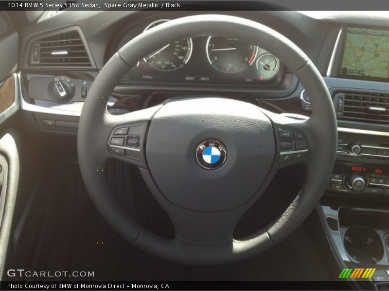 Space Gray Metallic / Black 2014 BMW 5 Series 535d Sedan