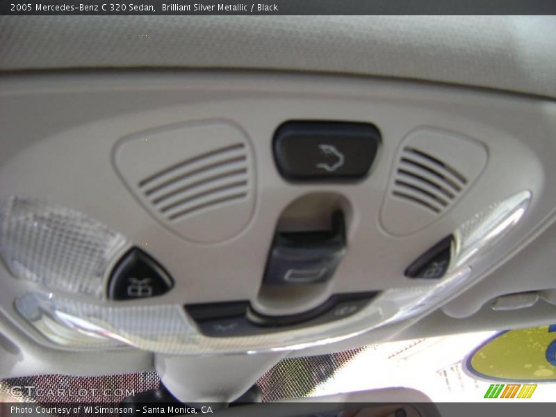 Brilliant Silver Metallic / Black 2005 Mercedes-Benz C 320 Sedan