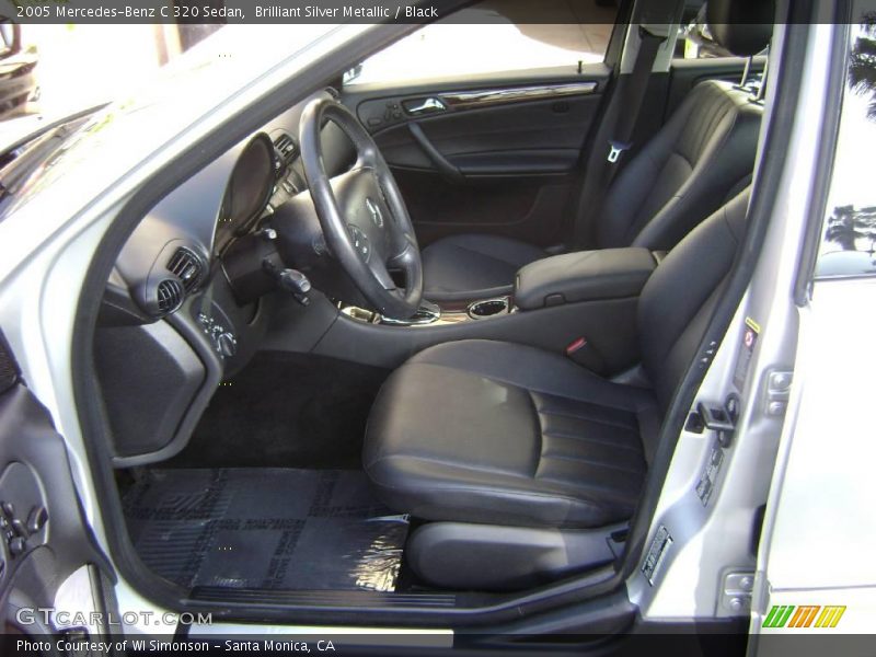 Brilliant Silver Metallic / Black 2005 Mercedes-Benz C 320 Sedan