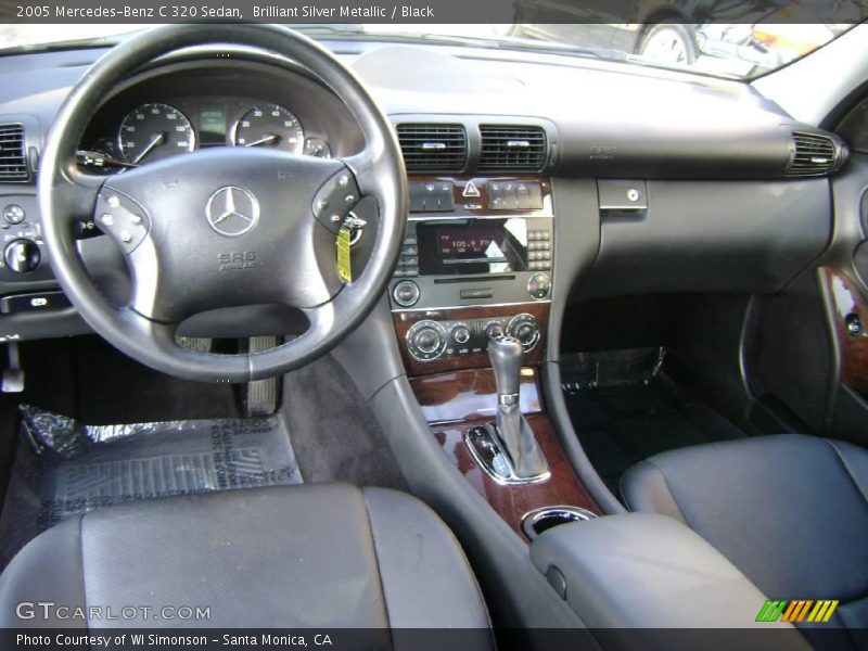 Brilliant Silver Metallic / Black 2005 Mercedes-Benz C 320 Sedan