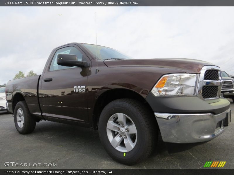 Western Brown / Black/Diesel Gray 2014 Ram 1500 Tradesman Regular Cab