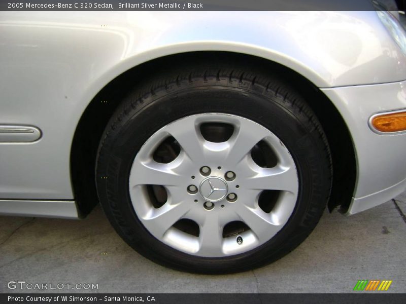 Brilliant Silver Metallic / Black 2005 Mercedes-Benz C 320 Sedan