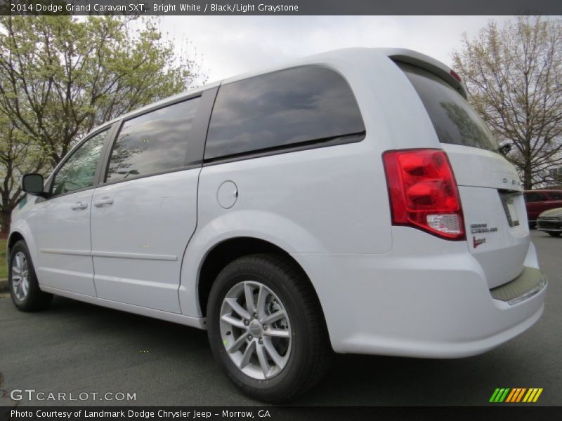 Bright White / Black/Light Graystone 2014 Dodge Grand Caravan SXT
