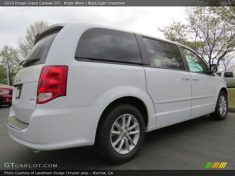 Bright White / Black/Light Graystone 2014 Dodge Grand Caravan SXT