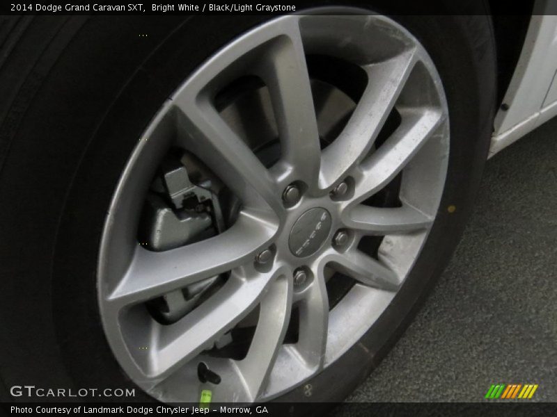 Bright White / Black/Light Graystone 2014 Dodge Grand Caravan SXT