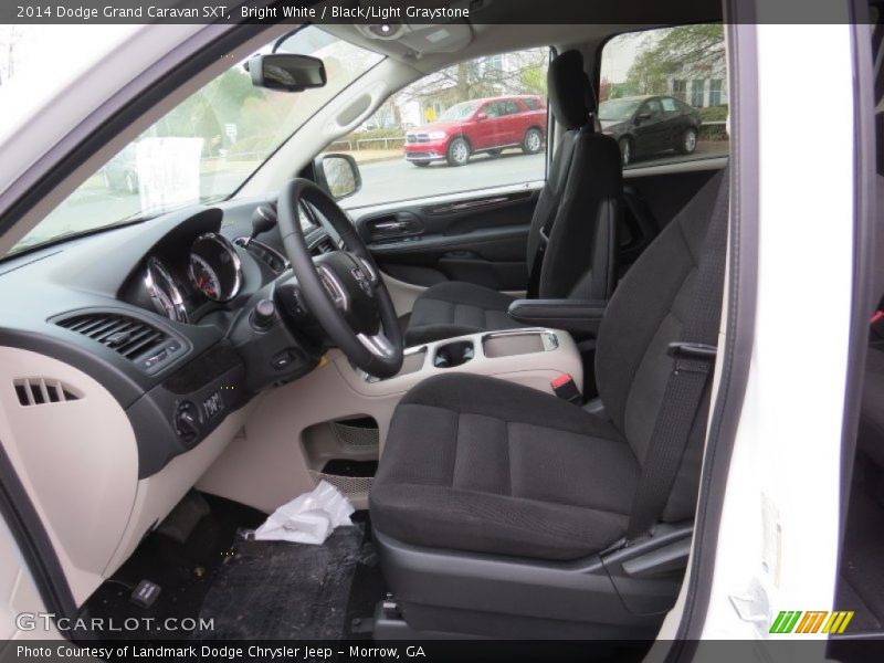 Bright White / Black/Light Graystone 2014 Dodge Grand Caravan SXT