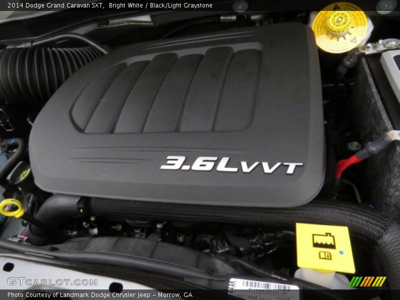 Bright White / Black/Light Graystone 2014 Dodge Grand Caravan SXT