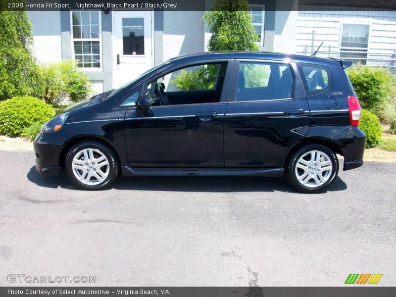 Nighthawk Black Pearl / Black/Grey 2008 Honda Fit Sport