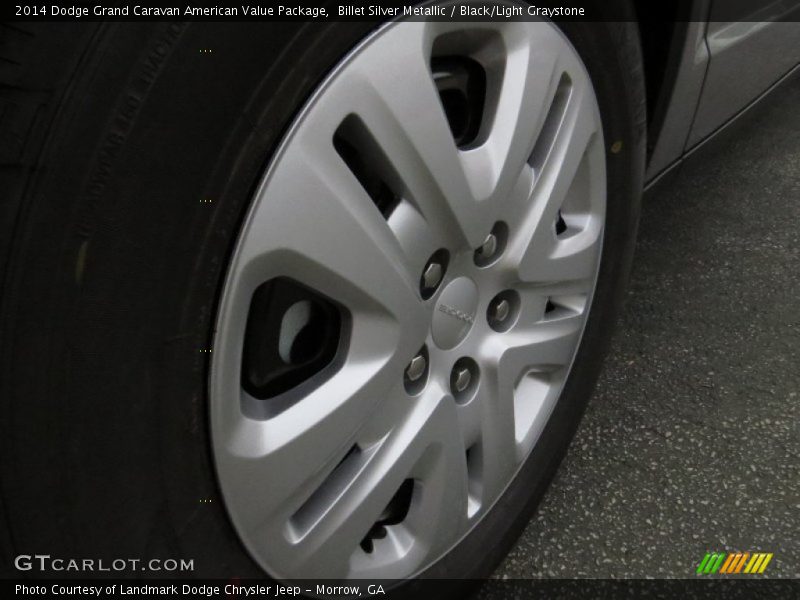 Billet Silver Metallic / Black/Light Graystone 2014 Dodge Grand Caravan American Value Package