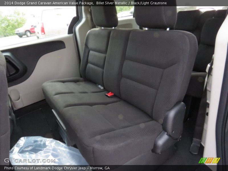 Billet Silver Metallic / Black/Light Graystone 2014 Dodge Grand Caravan American Value Package