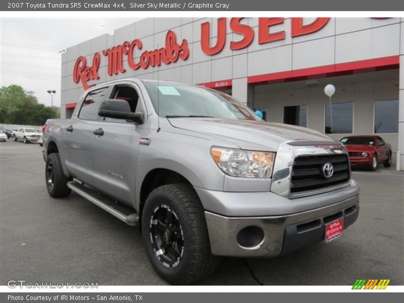 Silver Sky Metallic / Graphite Gray 2007 Toyota Tundra SR5 CrewMax 4x4