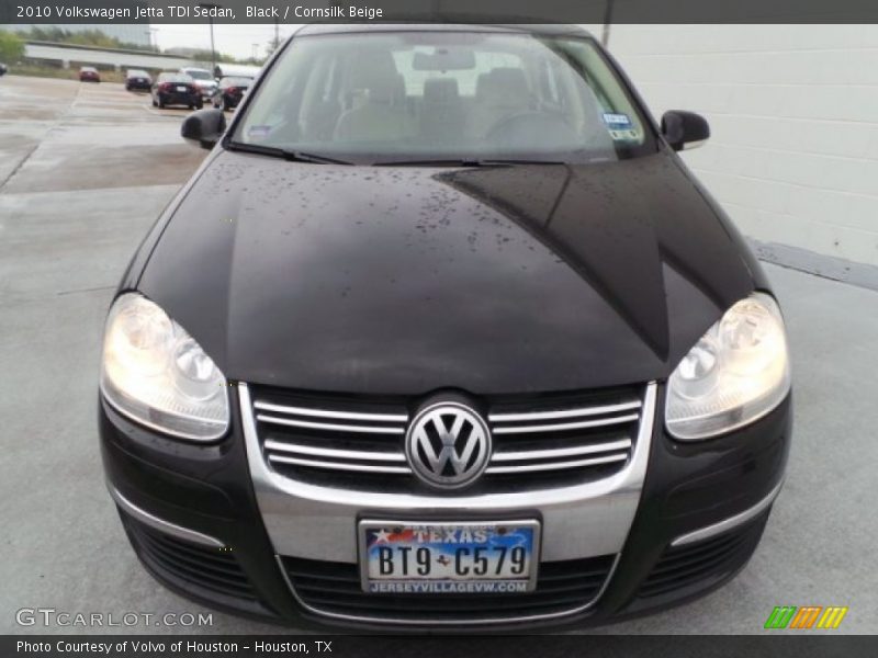 Black / Cornsilk Beige 2010 Volkswagen Jetta TDI Sedan