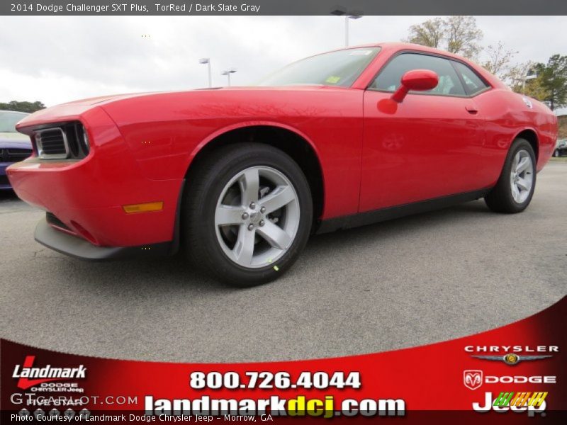 TorRed / Dark Slate Gray 2014 Dodge Challenger SXT Plus