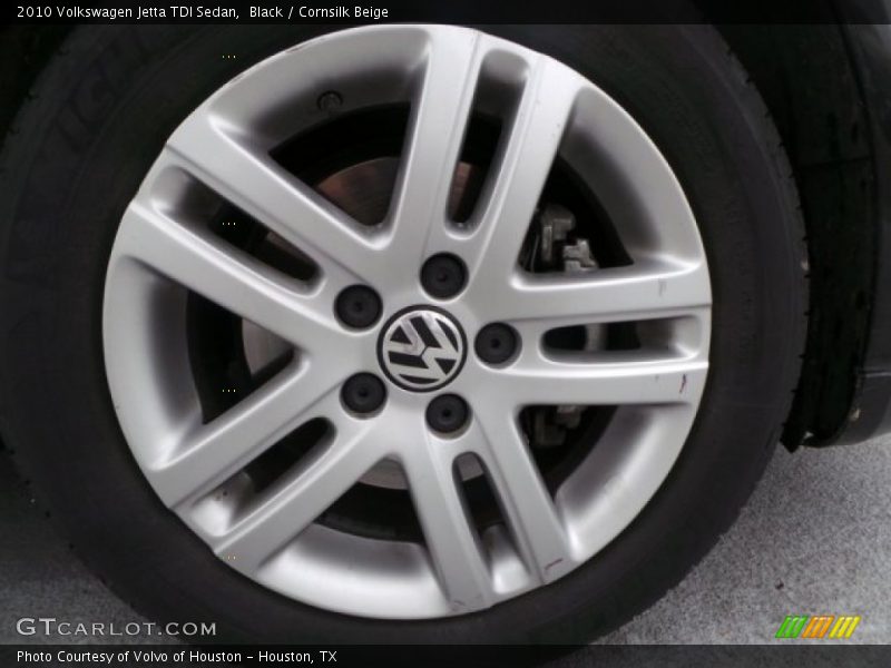 Black / Cornsilk Beige 2010 Volkswagen Jetta TDI Sedan