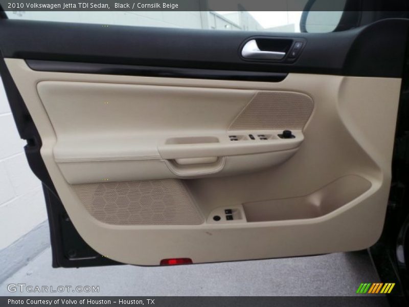Black / Cornsilk Beige 2010 Volkswagen Jetta TDI Sedan