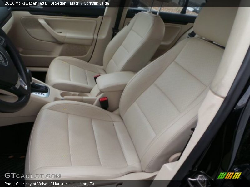 Black / Cornsilk Beige 2010 Volkswagen Jetta TDI Sedan