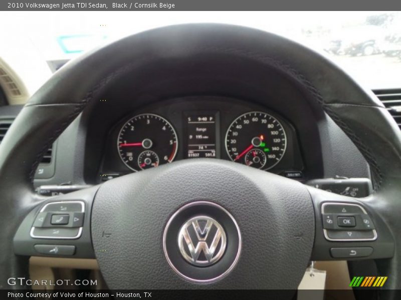 Black / Cornsilk Beige 2010 Volkswagen Jetta TDI Sedan