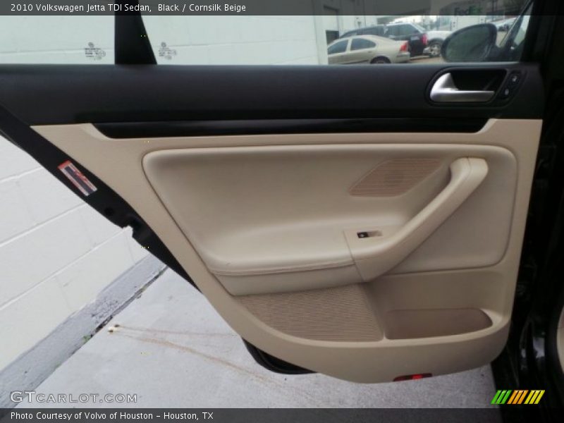 Black / Cornsilk Beige 2010 Volkswagen Jetta TDI Sedan